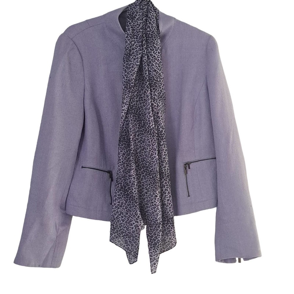 Carlisle lilac purple jacket with scarf